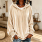 🍂Herbst Sale – 50 % Rabatt！✨Legerer Kapuzenpullover aus Samt für Damen