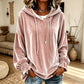 🍂Herbst Sale – 50 % Rabatt！✨Legerer Kapuzenpullover aus Samt für Damen