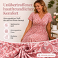 🌺Elegantes Damenkleid mit V-Ausschnitt und Blumendruck