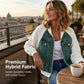 🎁Neuheiten 55 % Rabatt💥Kreative Denim-Splicing-Jacke für Damen 🧥 – Ausgefallene Streetwear für coole Alltags-Looks