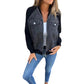🎁Neuheiten 55 % Rabatt💥Kreative Denim-Splicing-Jacke für Damen 🧥 – Ausgefallene Streetwear für coole Alltags-Looks