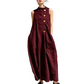 Schickes, ärmelloses Maxikleid mit Knöpfen für Damen