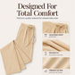 ✨Neuheiten & Sonderangebote – Damenhose mit hoher Taille, Kordelzug und geradem Bein