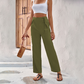 ✨Neuheiten & Sonderangebote – Damenhose mit hoher Taille, Kordelzug und geradem Bein