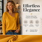 Damen Schickes Asymmetrisches V-Ausschnitt Top