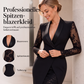 Elegantes Damen-Körperbetontes Kleid mit V-Ausschnitt und Spitzenärmeln