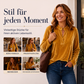 Elegantes Samt-Oberteil mit V-Ausschnitt für Damen
