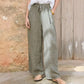 Damen-Casual-Hose mit Kordelzug und weitem Bein