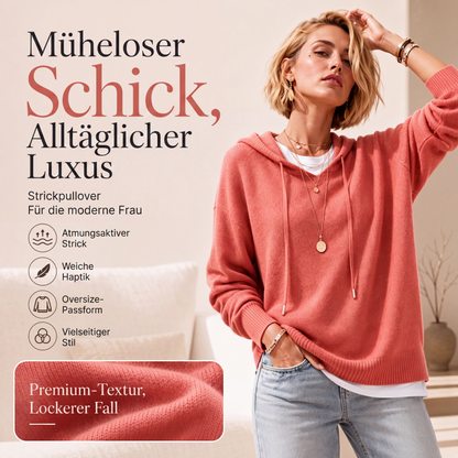 Legerer Damen-Kapuzenpullover mit Kordelzug