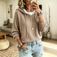 Legerer Damen-Kapuzenpullover mit Kordelzug