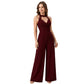 💎 Nr. 1 Hit + Direkt 50% + 4,9 Sterne！Damen Eleganter Neckholder Spitzen Plissee Weites Bein Overall