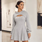 Zweiteiliges Rippstrick-Outfit für Damen