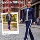 Zweiteiliger Trainingsanzug im Color-Block-Design für Damen