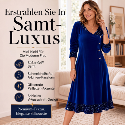 ✨ Elegantes Paillettenkleid mit V-Ausschnitt für Damen – Funkelndes Design, feminine Silhouette & perfekt für festliche Anlässe | Ideal für Partys, Hochzeiten & besondere Abende – Jetzt -50%!