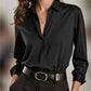 Vielseitiges, seidenweiches Satin-Langarmhemd für Damen