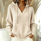 🧥 Legerer einfarbiger Kapuzenpullover mit V-Ausschnitt für Damen – Bequem, vielseitig & perfekt für jeden Tag | Ideal für Alltag, Freizeit & gemütliche Stunden – Jetzt -50%!