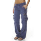 Weite Vintage-Cargohose für Damen