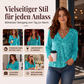 📢📢50%Rabatt!!!🎉✨Elegantes Pailletten-Oberteil mit V-Ausschnitt für Damen