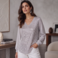 📢📢50%Rabatt!!!🎉✨Elegantes Pailletten-Oberteil mit V-Ausschnitt für Damen