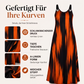 💨 Wer zögert, zahlt mehr – kein Scherz! Ärmelloses gestreiftes Kleid für Damen in Übergröße