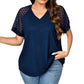 👚 Damen Elegantes Spitzen-Patchwork-V-Ausschnitt-Top – Zarte Spitze, femininer Schnitt & edle Optik | Perfekt für besondere Anlässe, Dates & elegante Abende – Jetzt -50%!