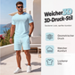 💞 Über 100.000 verkauft – der beliebteste Hit – jetzt zum halben Preis！Zweiteiliges Set für Herren: Freizeit-T-Shirt und Shorts