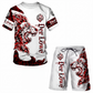 📢📢50%Rabatt!!!🎉✨Herren Freizeit-Set mit Tiermotiv: T-Shirt und Shorts