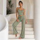 🌙 Camisole-Pyjama mit Spitze – Atmungsaktiv, weich & romantisch – Ideal für warme Nächte & gemütliche Abende zuhause