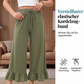 Legere Damen-Hosen mit weitem Bein und Rüschensaum