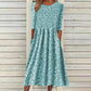 📢📢50%Rabatt!!!🎉✨Damen-Kleid mit Smoknähten und Blumenmuster