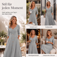 💸 Sparen Sie 50% und gönnen Sie sich einen Kaffee! Lässiges Damenkleid mit überkreuztem V-Ausschnitt