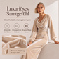 📢📢50%Rabatt!!!🎉✨Elegantes Samtkleid mit Wasserfallkragen für Damen