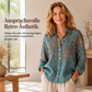 Damen Vintage-Bedrucktes Freizeithemd