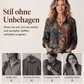Damen Vintage-Bedrucktes Freizeithemd