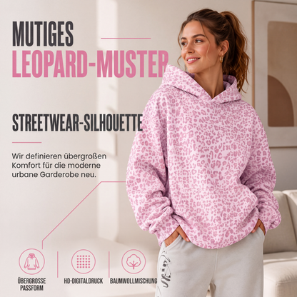 📢📢50%Rabatt!!!🎉✨Damen Hoodie mit Leopardenmuster