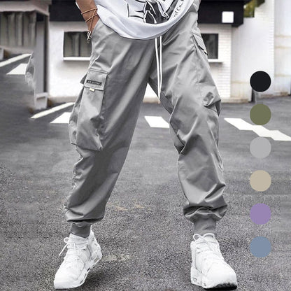 📢📢50%Rabatt!!!🎉✨Herren lässige lockere Vintage-Jogger-Hose mit aufgesetzten Taschen