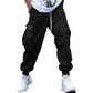 📢📢50%Rabatt!!!🎉✨Herren lässige lockere Vintage-Jogger-Hose mit aufgesetzten Taschen
