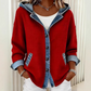 📢📢50%Rabatt!!!🎉✨Damen Denim Patchwork Kapuzenjacke