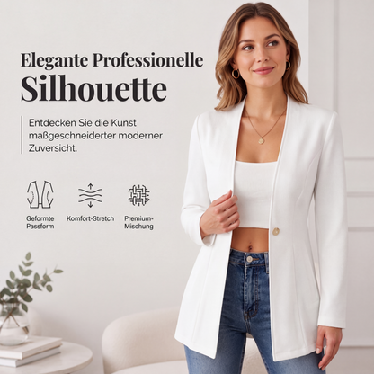 📢📢50%Rabatt!!!🎉✨Damen-Blazer mit V-Ausschnitt und einem Knopf