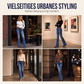 💎✨ Bestseller – Jeans mit Wellenknöpfen – perfekt für den urbanen Look