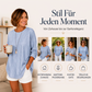 Leger gestreiftes Langarmshirt für Damen
