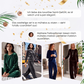 Zweiteiliges Samt-Set für Damen: Oberteil & Hose