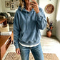 📢📢50%Rabatt!!!🎉✨Damen-Kapuzenpullover aus Cord mit Taschen