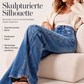 👖💙50 % Rabatt！⭐Weite hochtaillierte Jeans für Damen