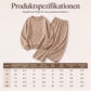 Damen-Set mit Sweatshirt mit Leopardenmuster und weiten Hosen