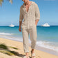 Atmungsaktives Leinen-Strandoutfit für Herren