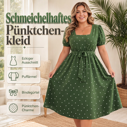 Polka-Dot-Kleid für Damen in Übergröße