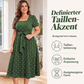 Polka-Dot-Kleid für Damen in Übergröße