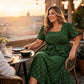 Polka-Dot-Kleid für Damen in Übergröße