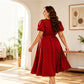 Polka-Dot-Kleid für Damen in Übergröße